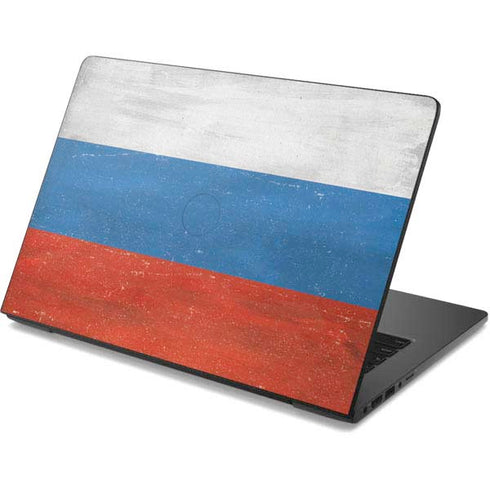 Russian Flag Distressed Dell Chromebook Skin